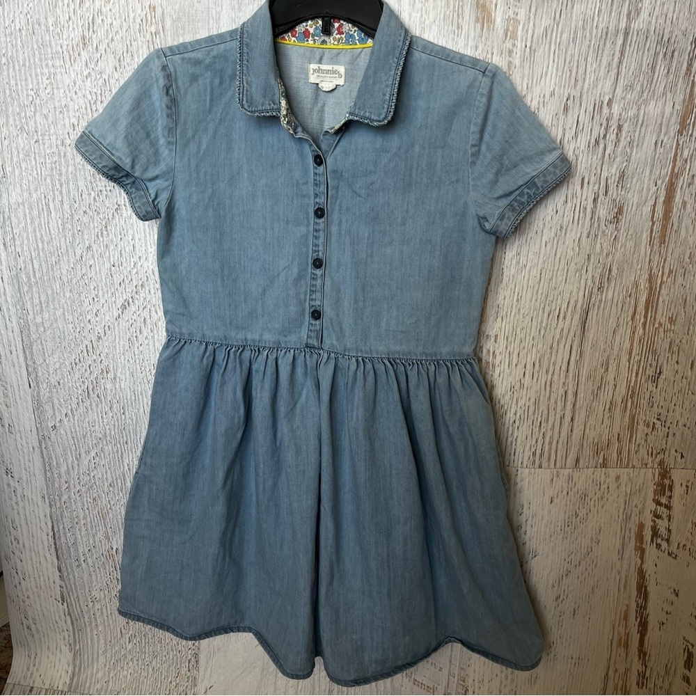 Denim Short Sleeve Dress